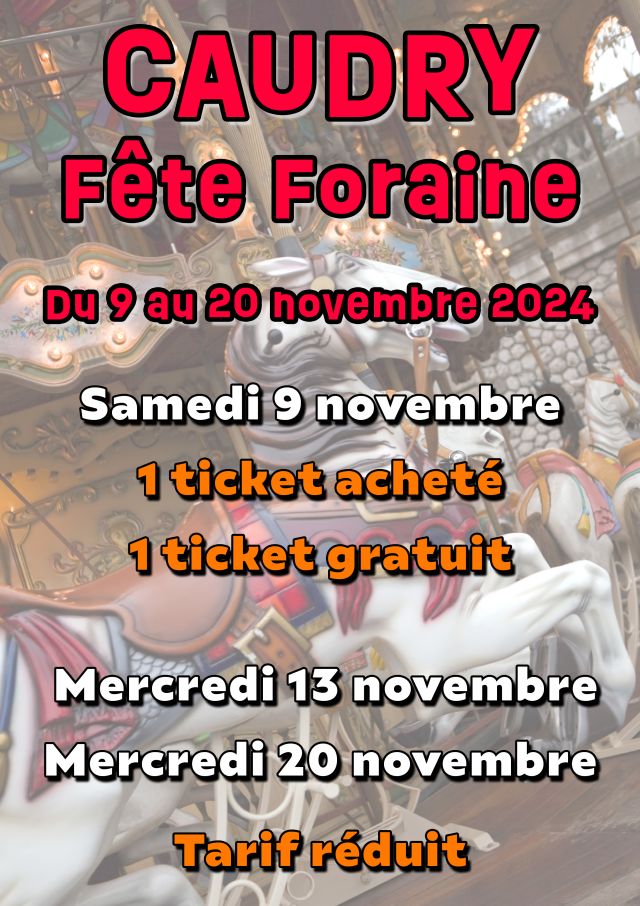 Fête foraine de la Sainte Maxellende