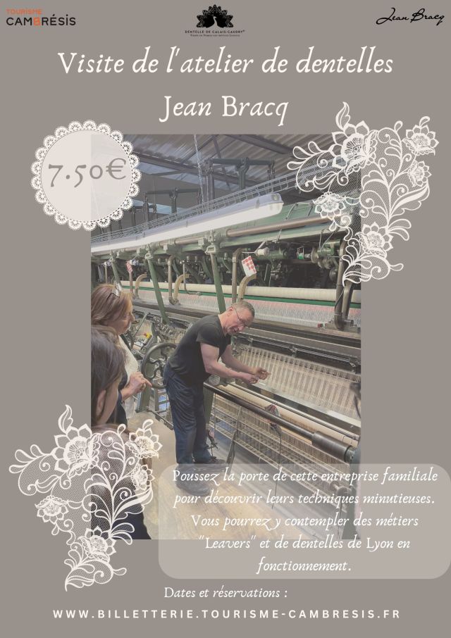 Visite de l'atelier de dentelles Jean Bracq