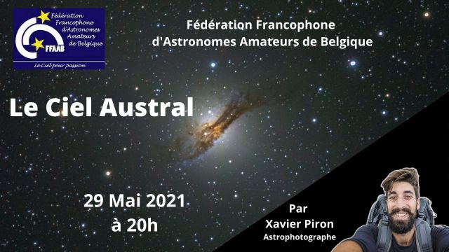 Conférence de la FFAAB, Fédération Francophone d'Astronomes Amateurs de Belgique ...